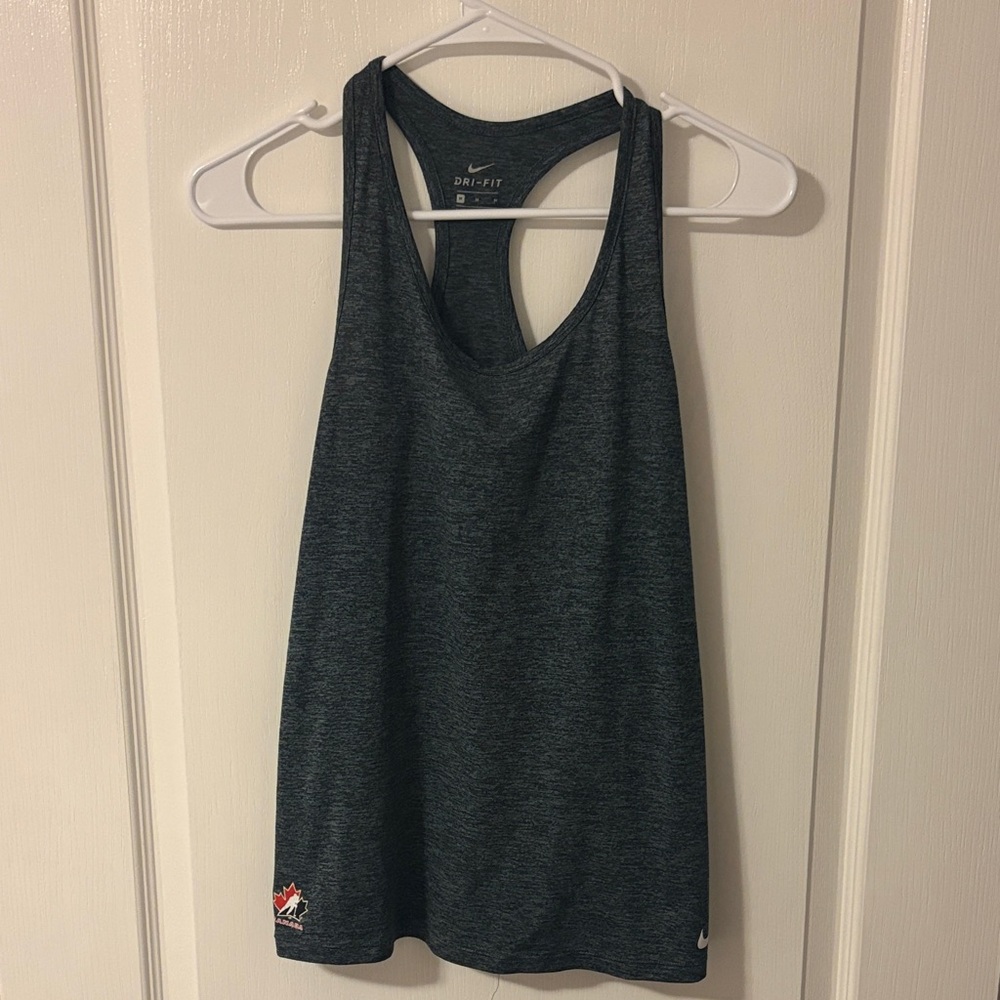 Nike Women's Charcoal Dri-FIT Tank Top